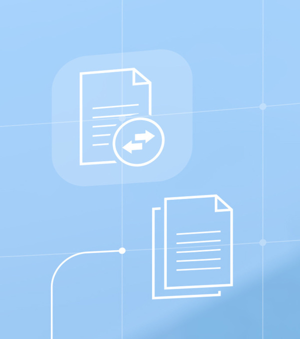 Document Management System (DMS) used to archive, search and manage corporate files and information in enterprise along business processes. Concept with manager looking at screen